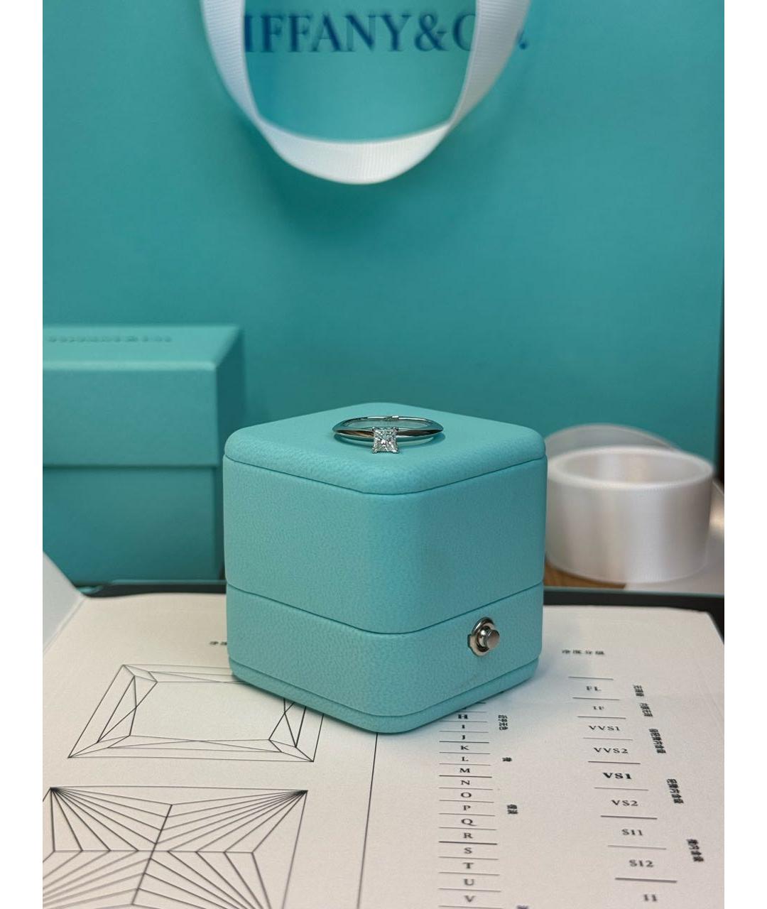 TIFFANY&CO Серебряное платиновое кольцо, фото 6