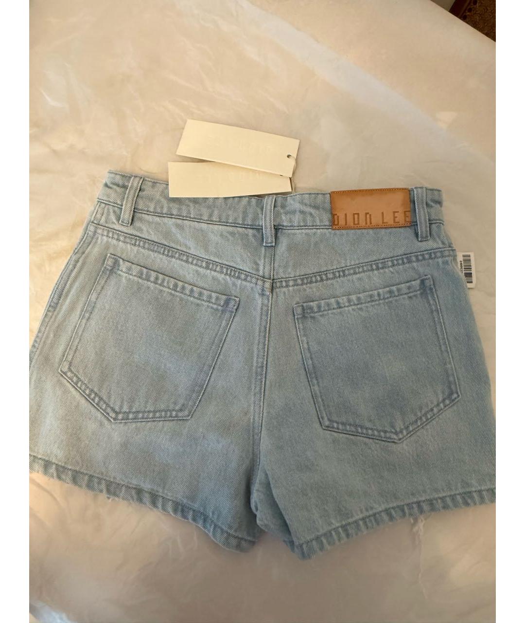 DION LEE Голубые хлопковые шорты, фото 3