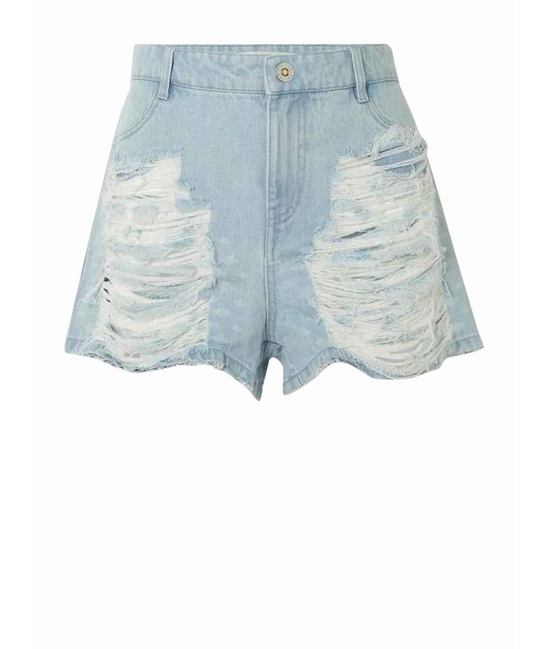 DION LEE Голубые хлопковые шорты, фото 9