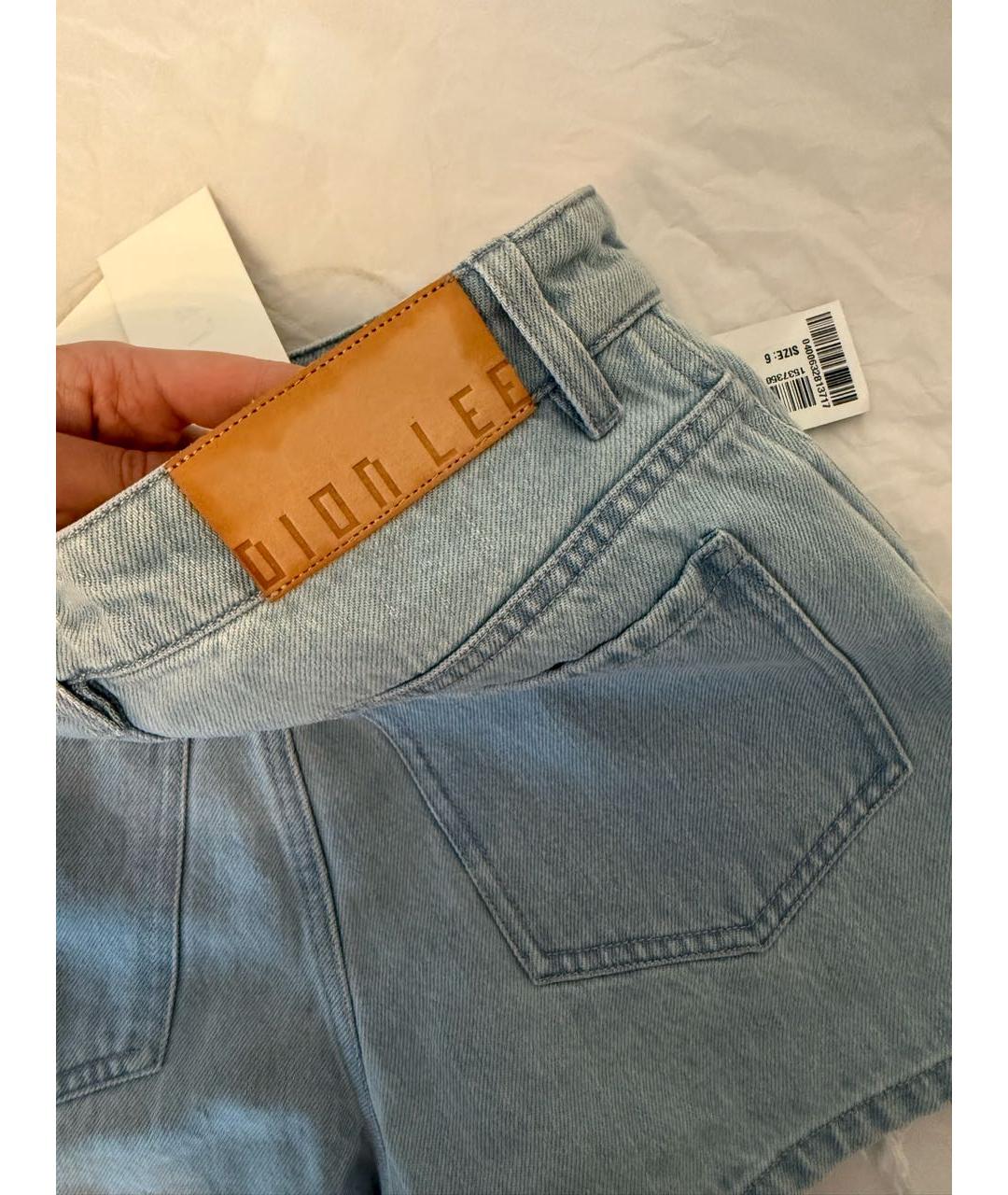 DION LEE Голубые хлопковые шорты, фото 4