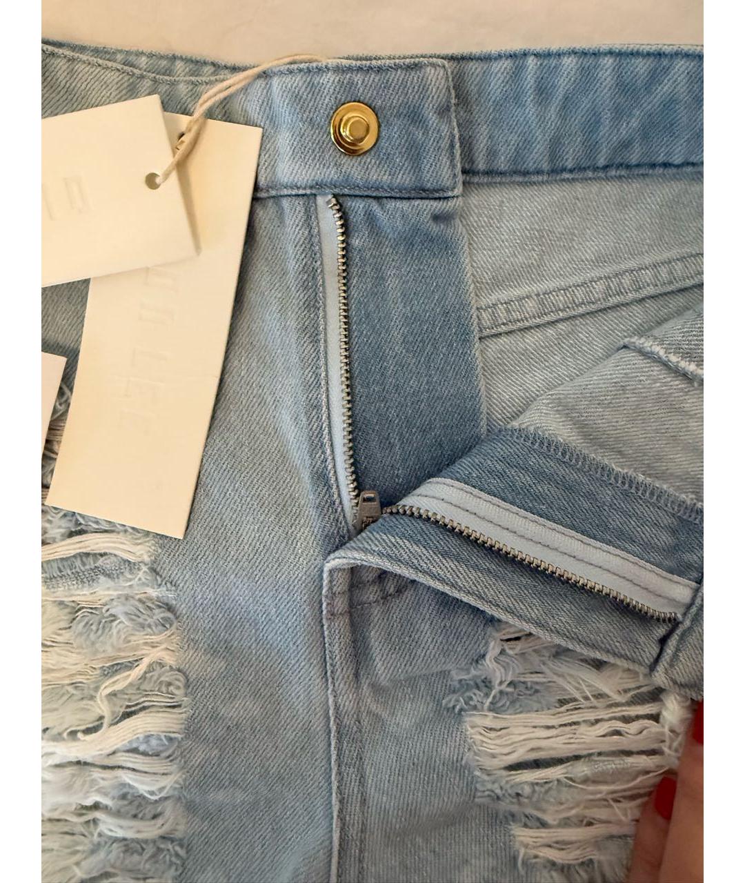 DION LEE Голубые хлопковые шорты, фото 8