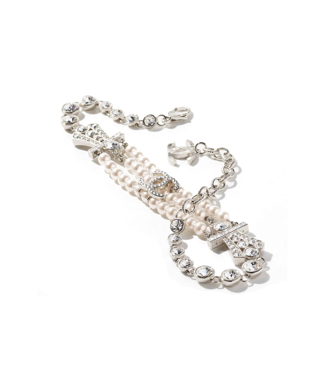 CHANEL Серебряное металлическое колье, фото 2