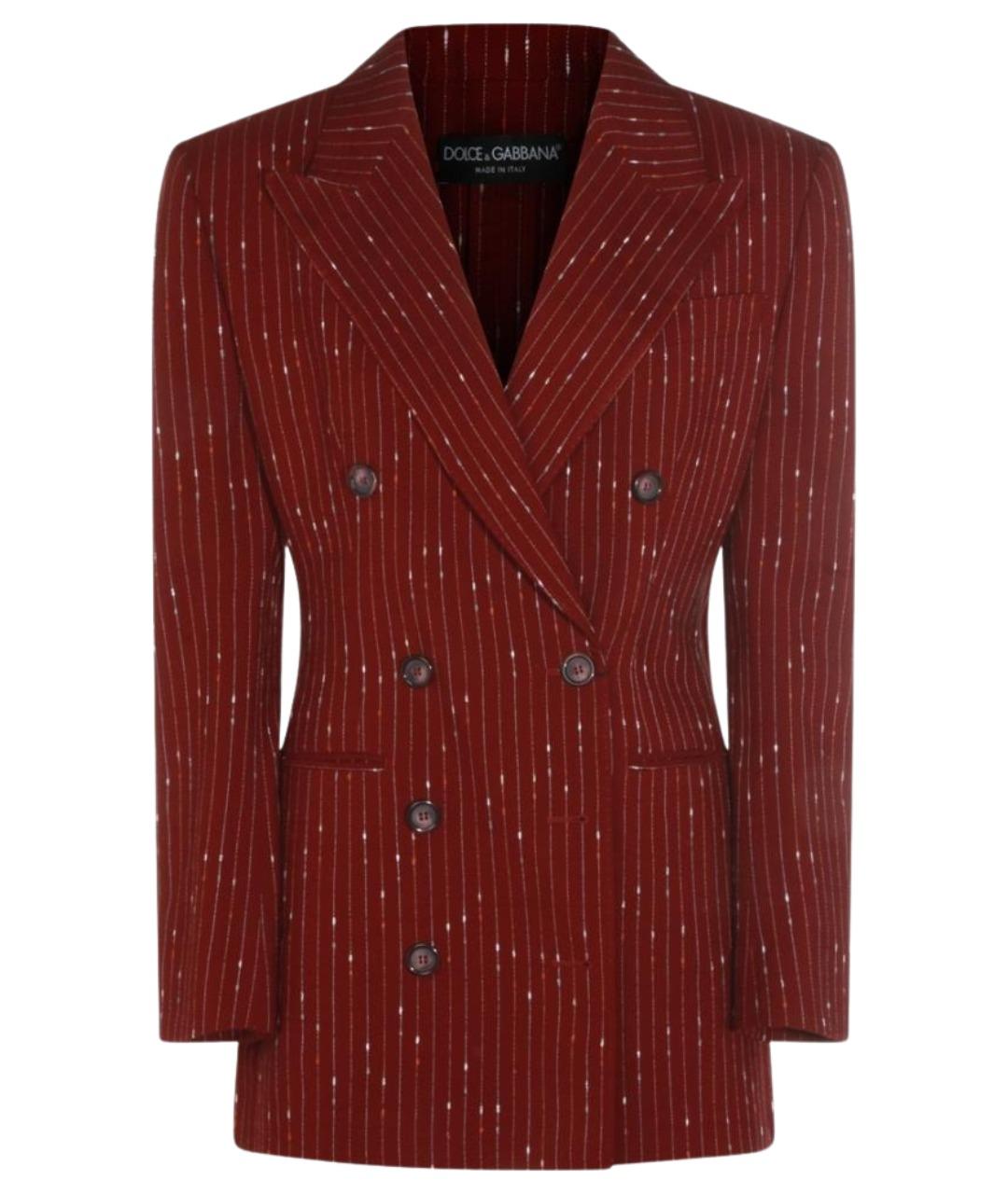 DOLCE&GABBANA Красный жакет/пиджак, фото 1