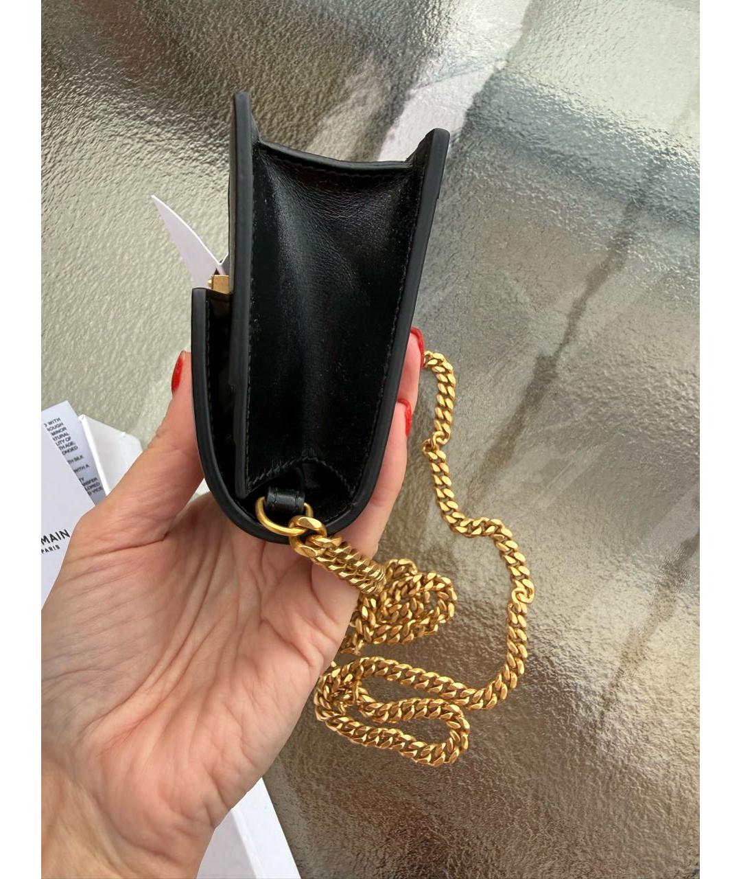 BALMAIN Черная сумка через плечо, фото 7
