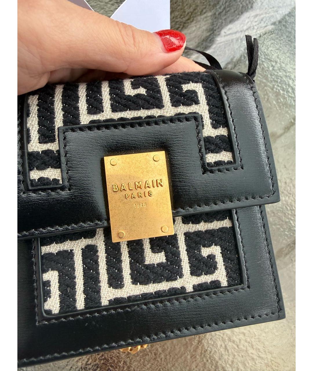 BALMAIN Черная сумка через плечо, фото 6