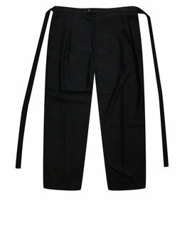 Прямые брюки MAISON MARGIELA Maison Margiela Wool-blend Twill Maxi Pants