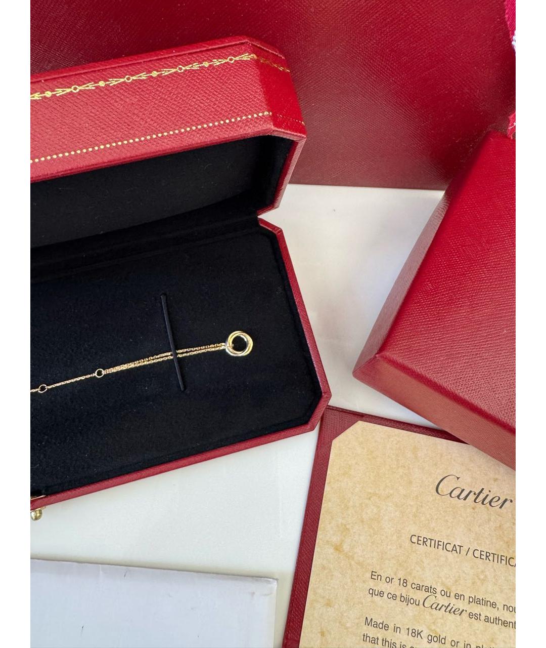 CARTIER Желтый браслет из розового золота, фото 4