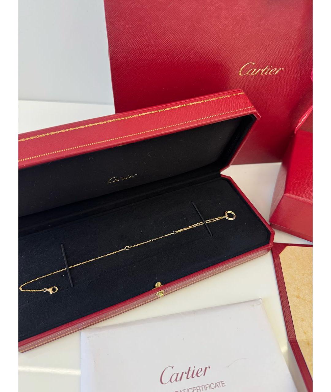 CARTIER Желтый браслет из розового золота, фото 3