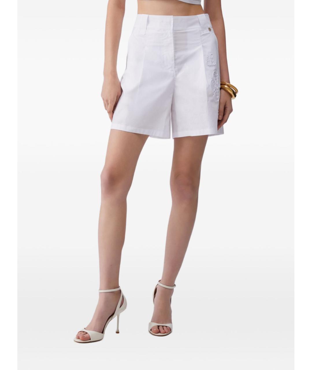 LIU JO Белые хлопковые шорты, фото 4