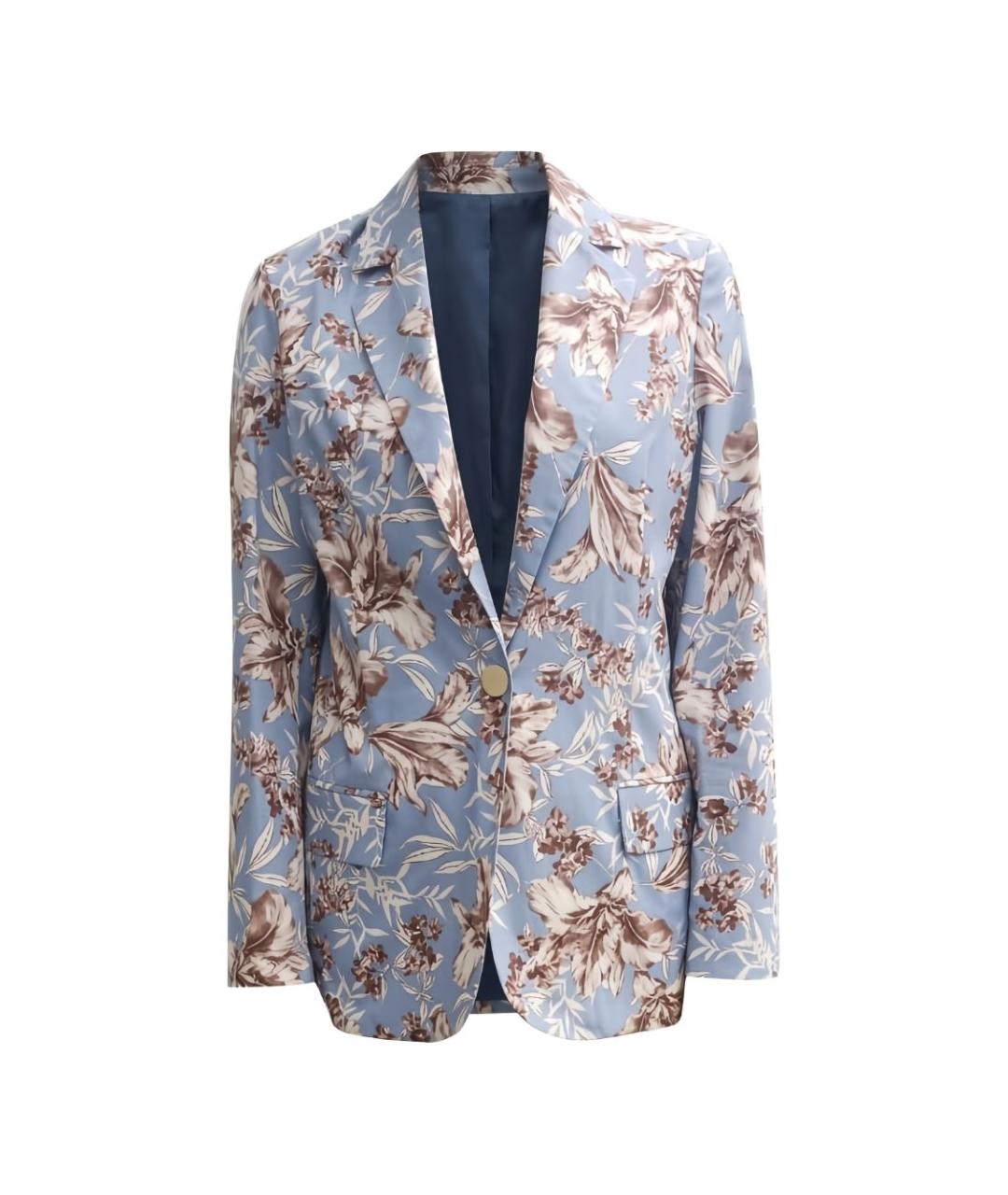 LIU JO Голубой хлопковый жакет/пиджак, фото 3