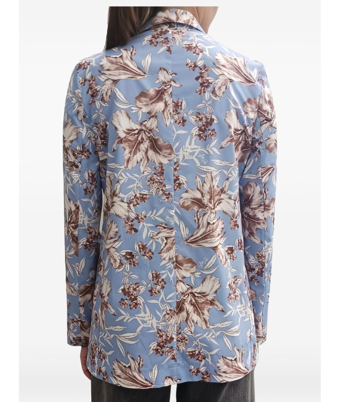 LIU JO Голубой хлопковый жакет/пиджак, фото 2