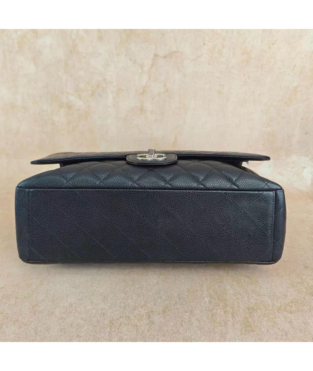 CHANEL Черная кожаная сумка через плечо, фото 4