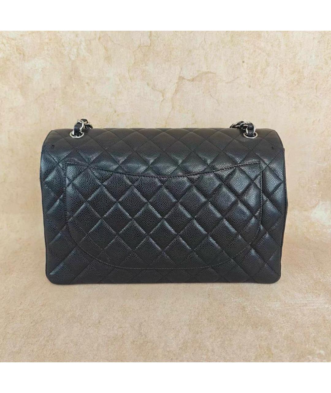 CHANEL Черная кожаная сумка через плечо, фото 2