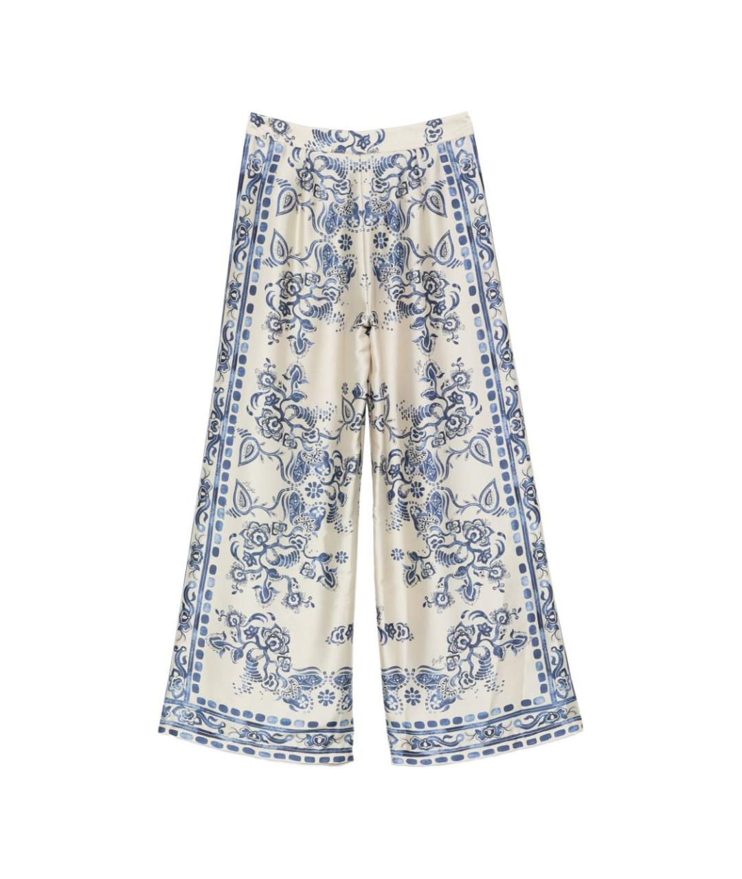 LIU JO Мульти полиэстеровые брюки широкие, фото 2