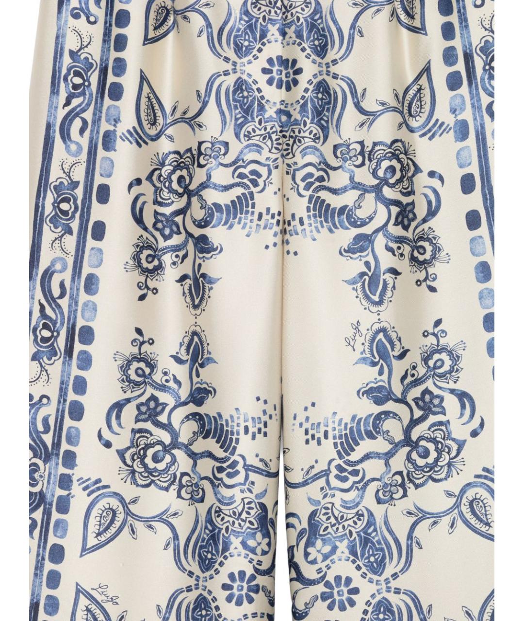 LIU JO Мульти полиэстеровые брюки широкие, фото 3