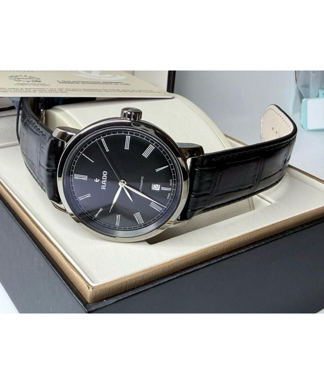 RADO Черные металлические часы, фото 2