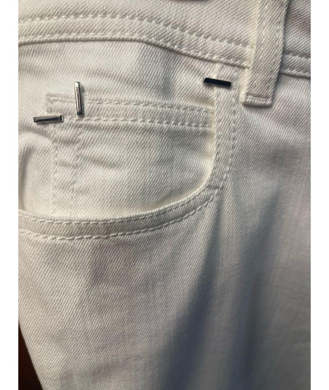 TOM FORD Белые хлопко-эластановые джинсы клеш, фото 6