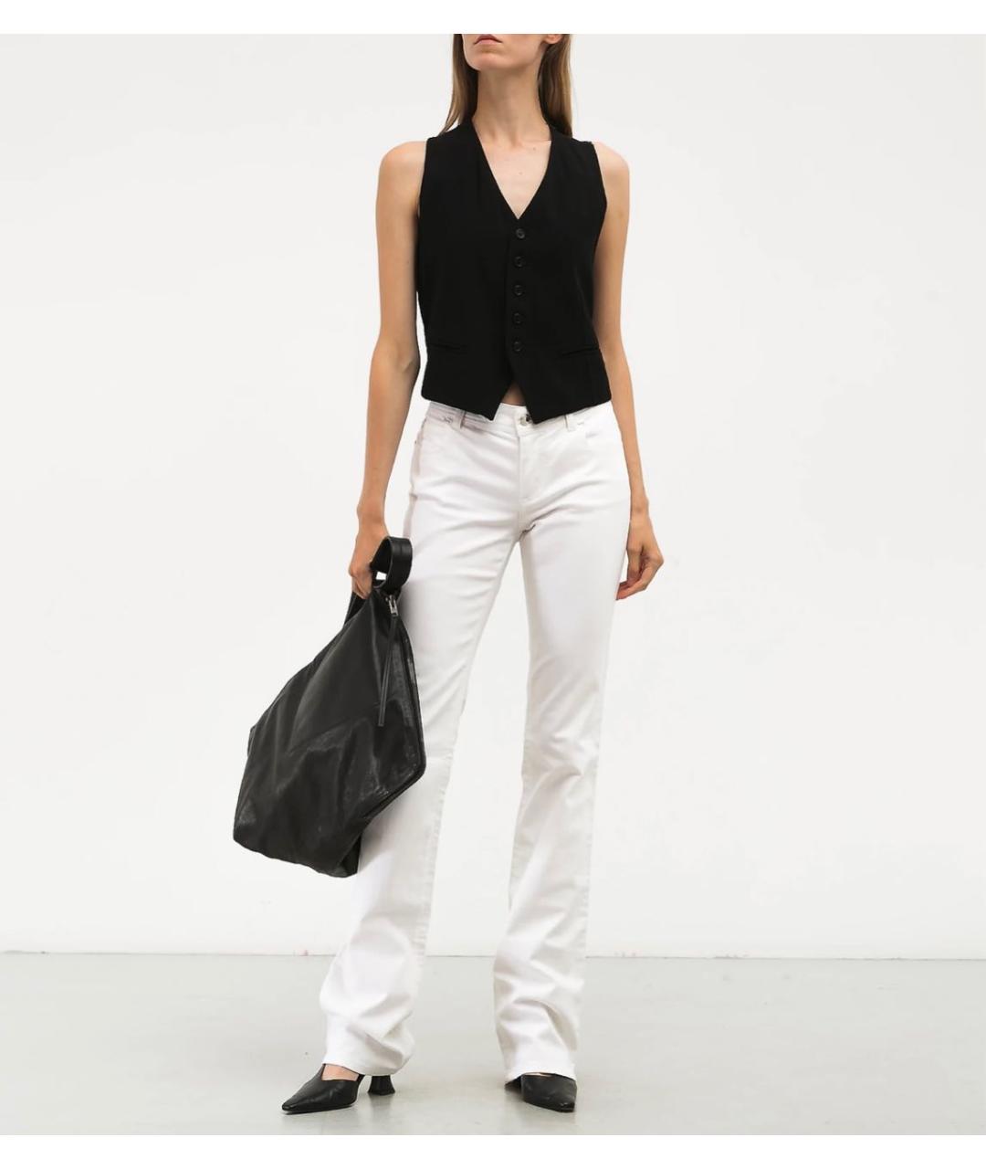 TOM FORD Белые хлопко-эластановые джинсы клеш, фото 5