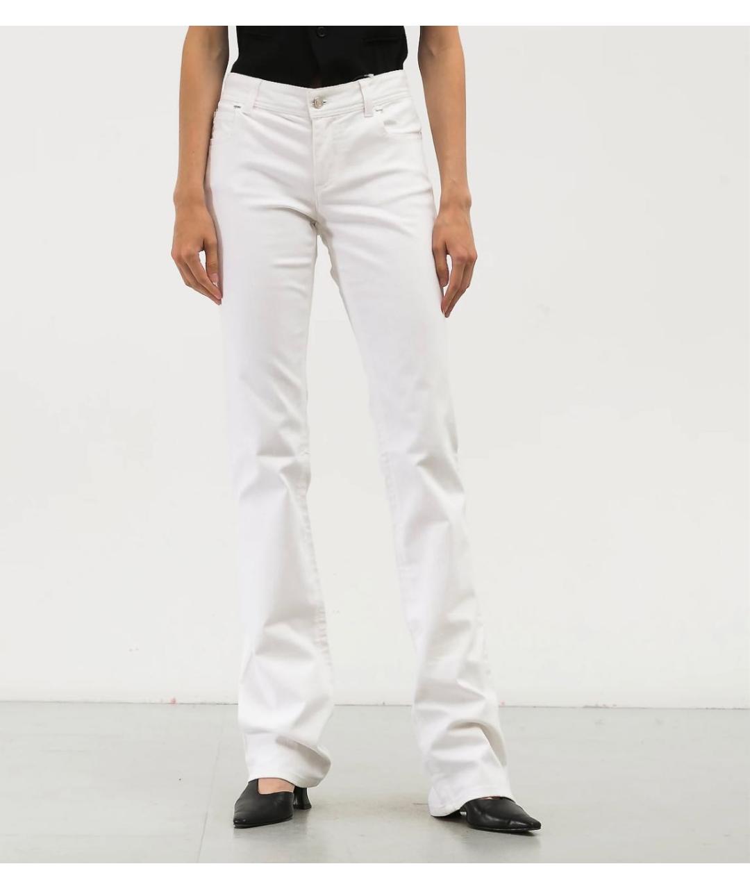 TOM FORD Белые хлопко-эластановые джинсы клеш, фото 4