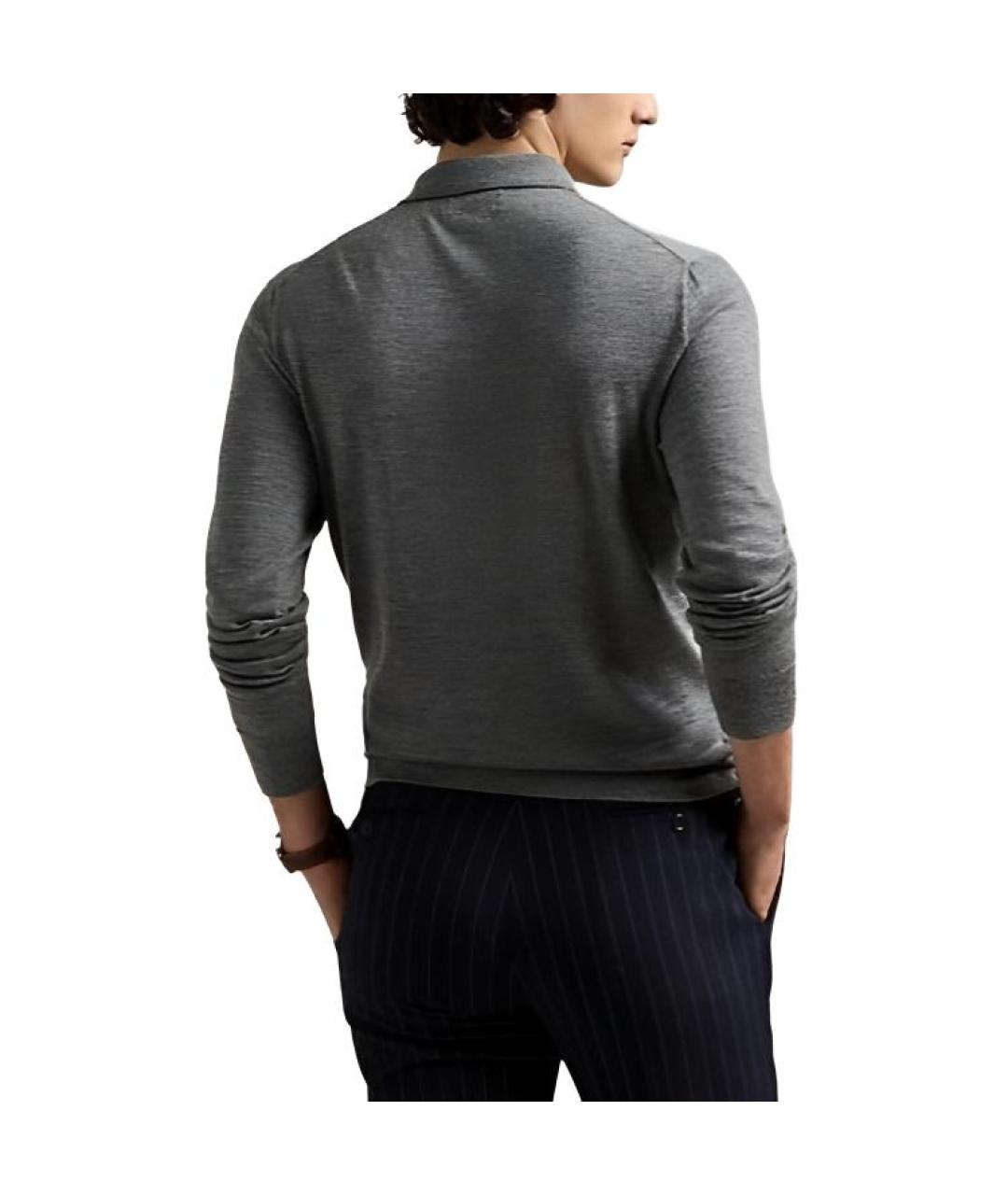 POLO RALPH LAUREN Серый джемпер / свитер, фото 4