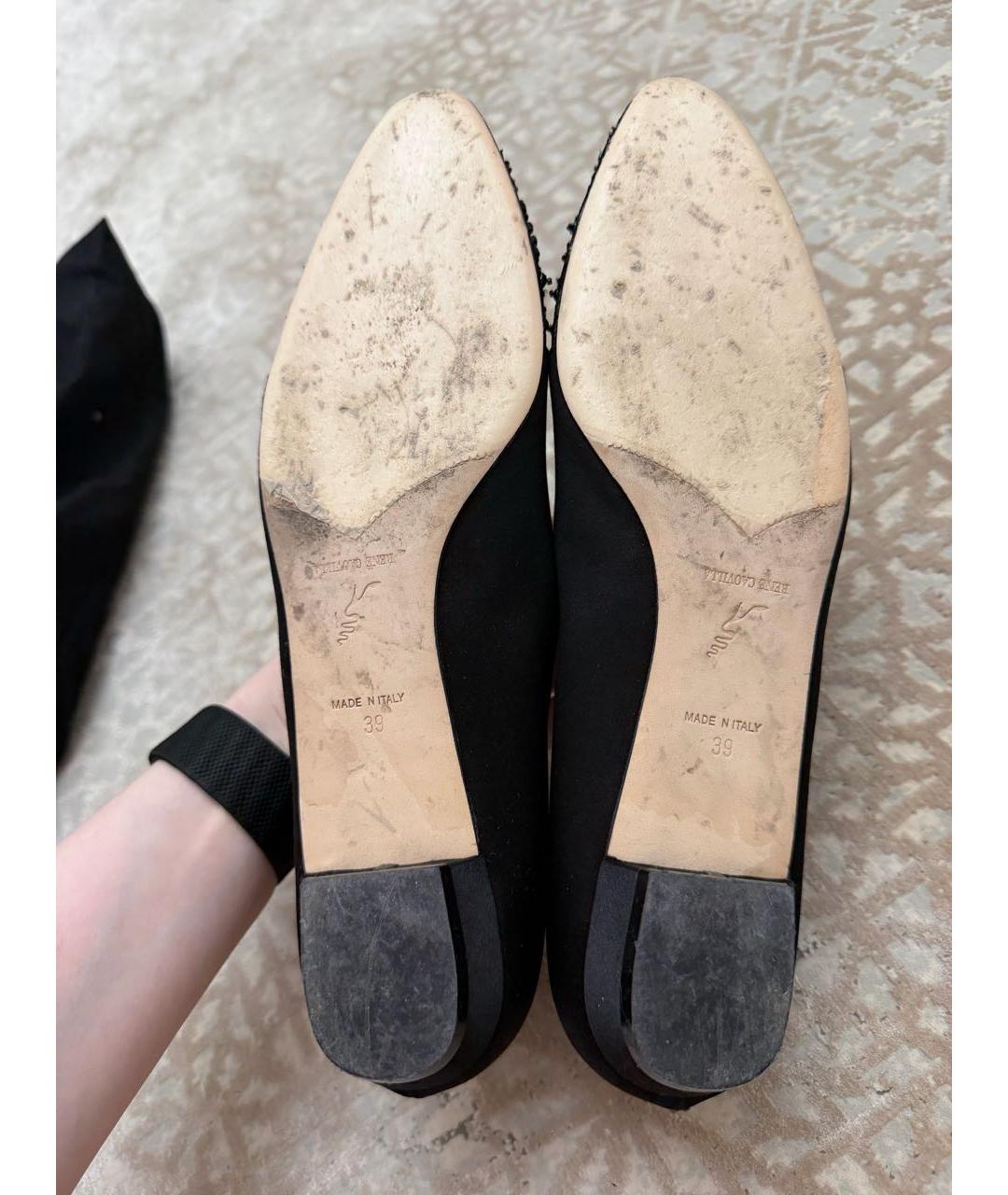 RENE CAOVILLA Черные балетки, фото 3