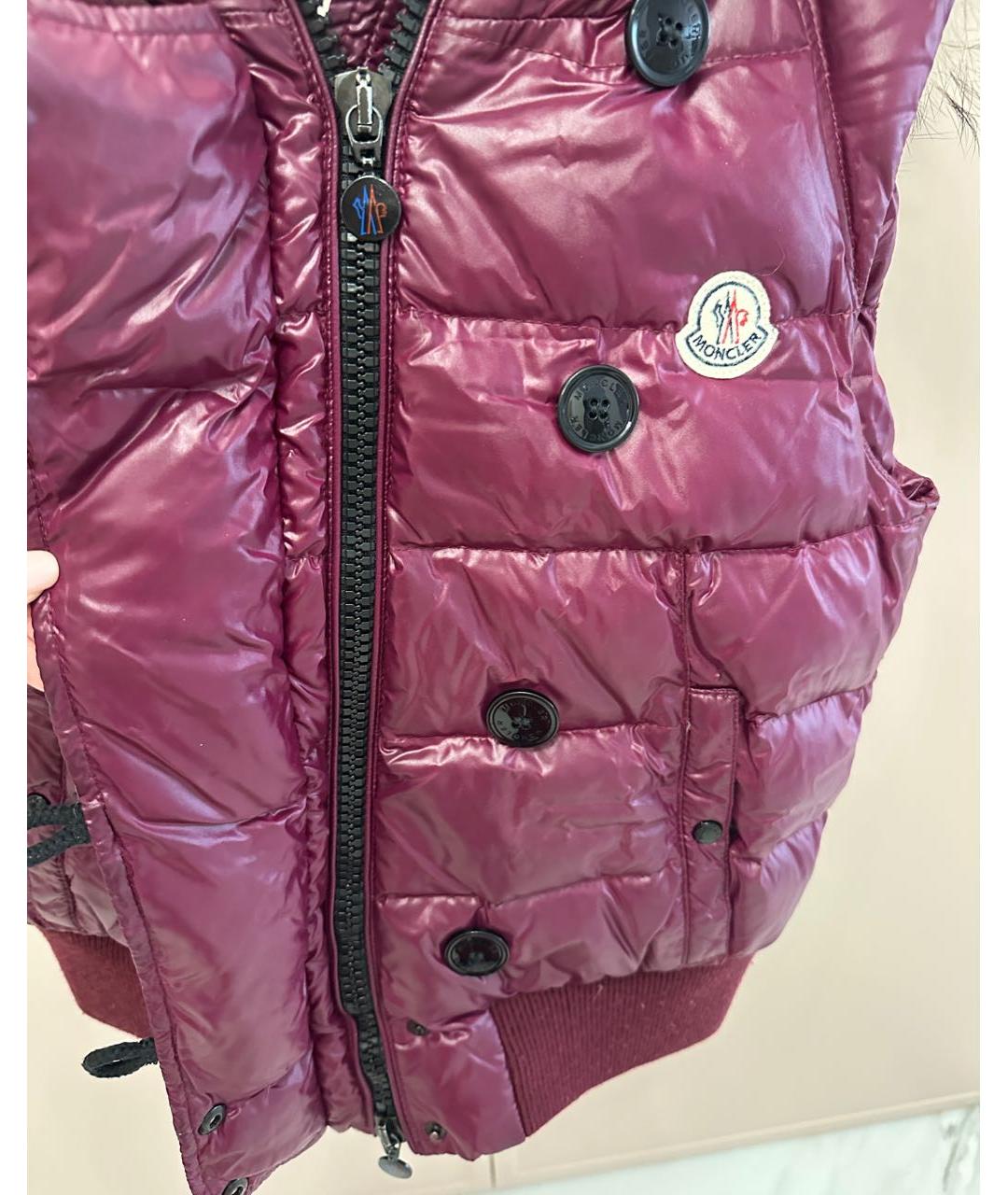 MONCLER Фиолетовый жилет, фото 4