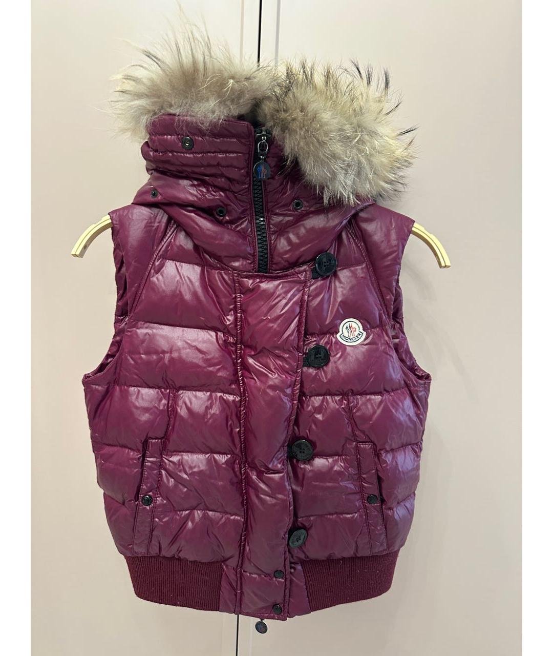 MONCLER Фиолетовый жилет, фото 5