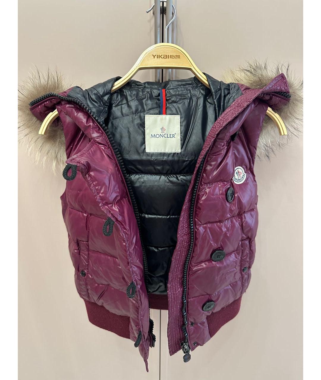 MONCLER Фиолетовый жилет, фото 6