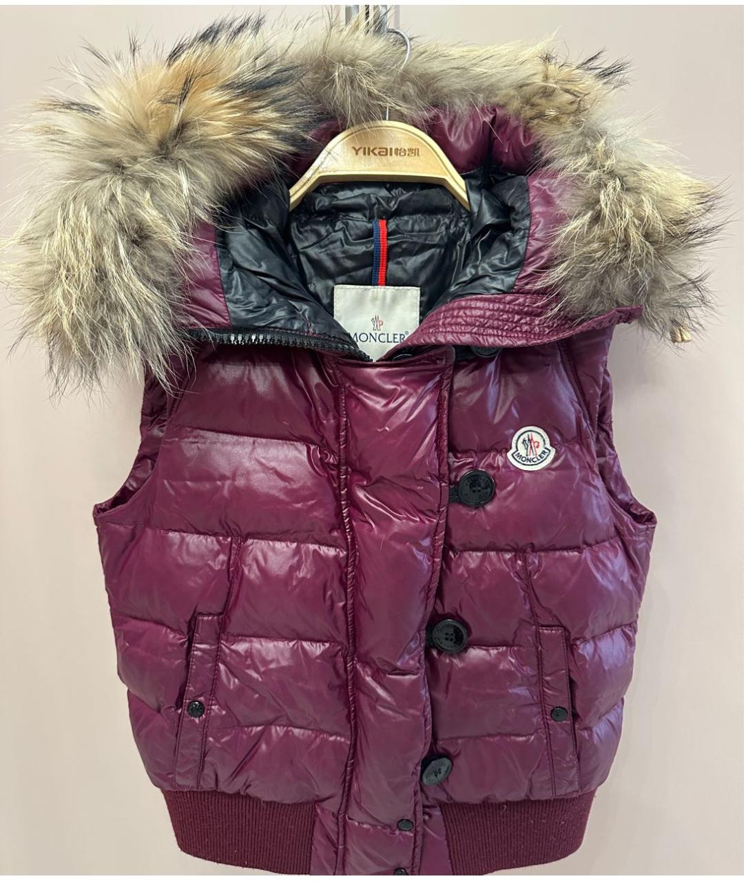 MONCLER Фиолетовый жилет, фото 8