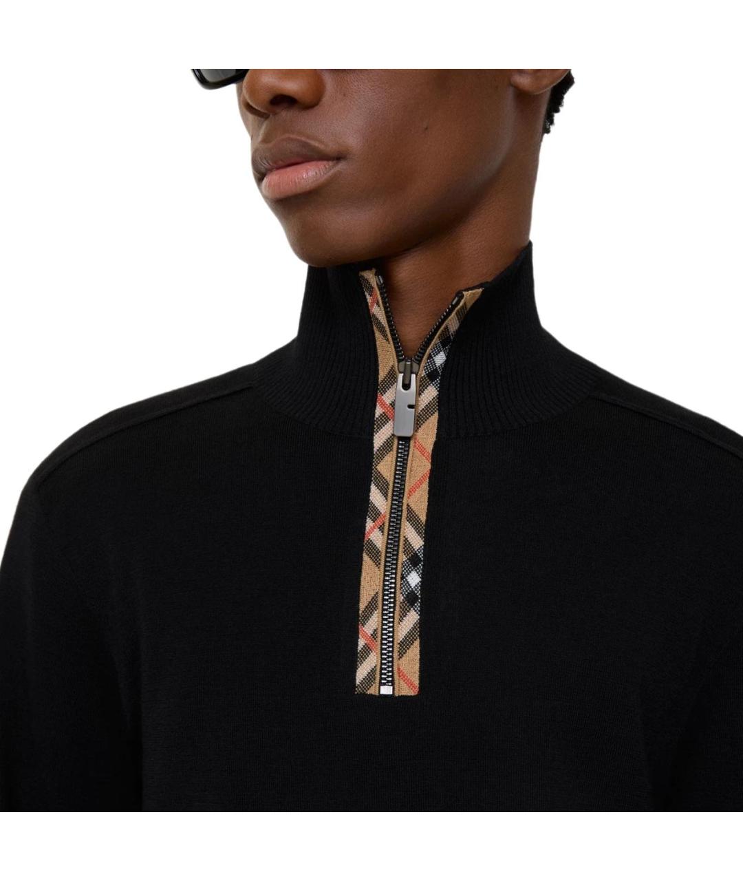 BURBERRY Черный джемпер / свитер, фото 4