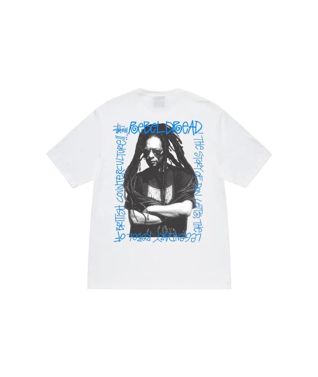 STUSSY Белая футболка, фото 2