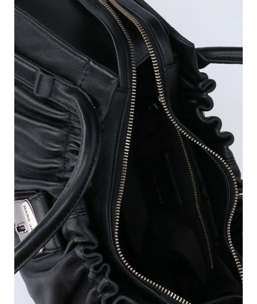 MARC JACOBS Черная кожаная сумка через плечо, фото 4