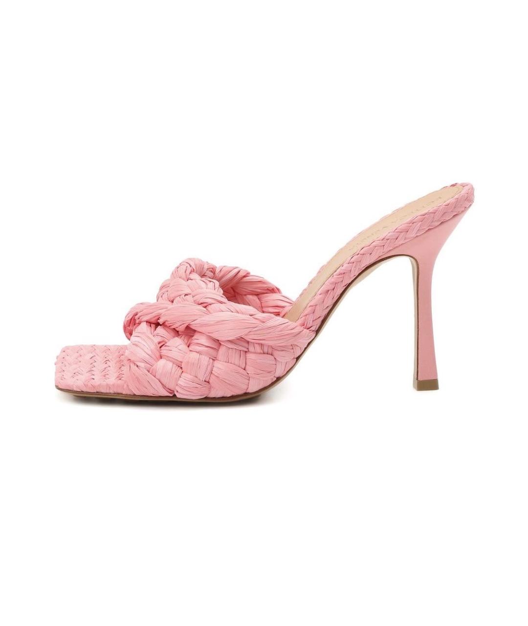 BOTTEGA VENETA Розовые мюли, фото 9