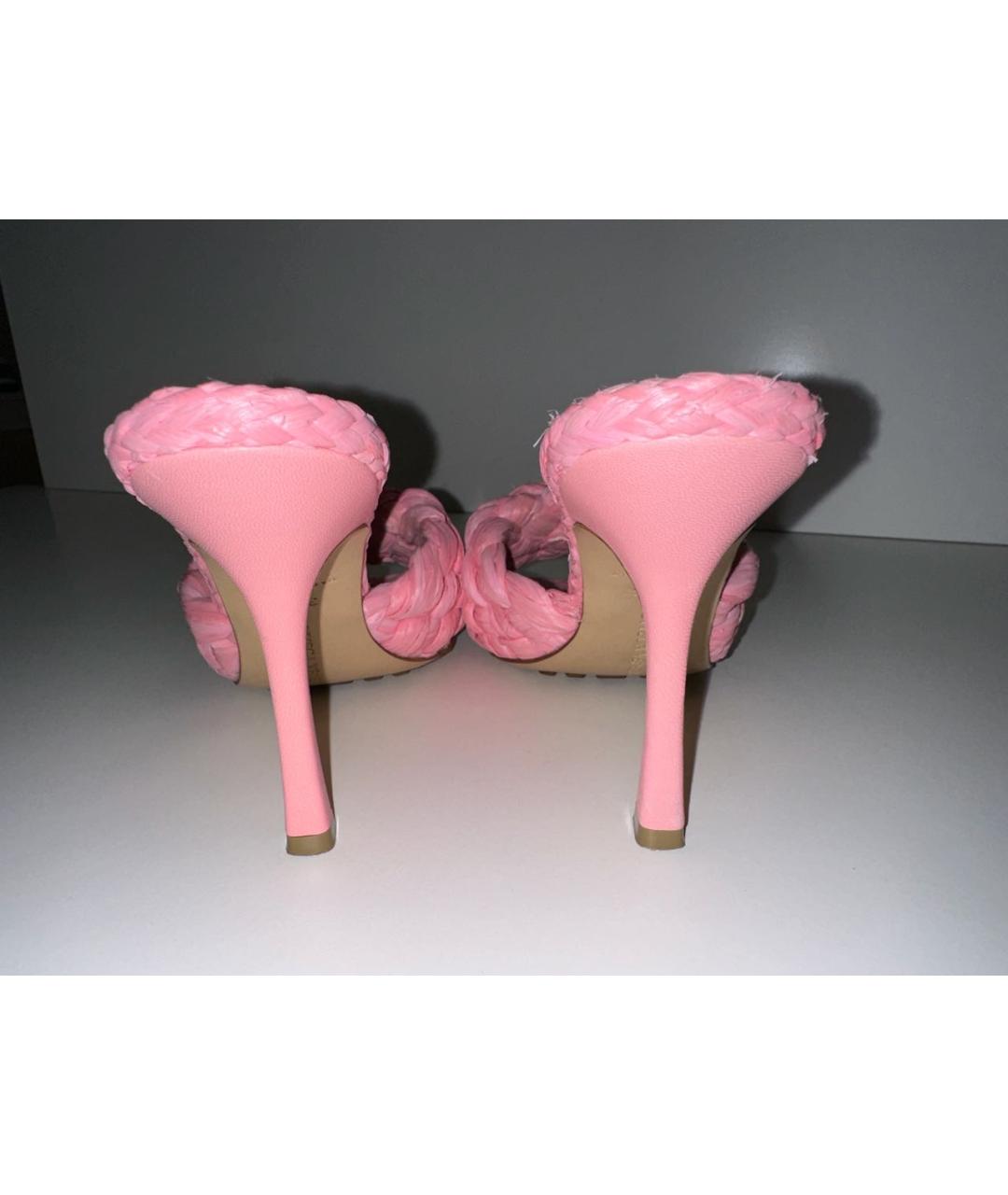 BOTTEGA VENETA Розовые мюли, фото 6