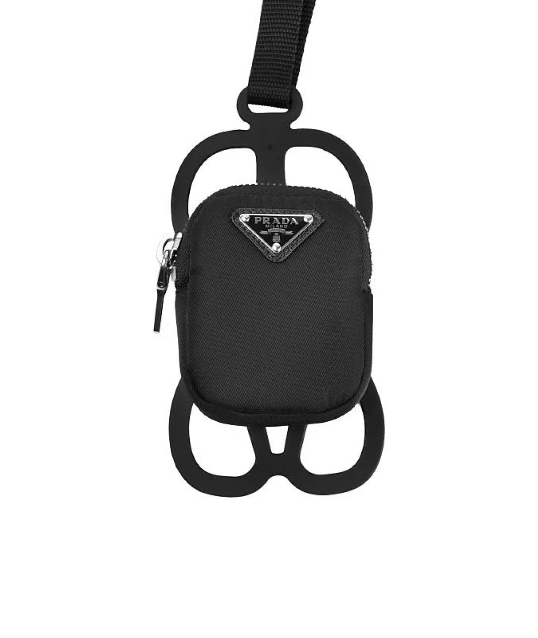 PRADA Черная синтетическая сумка через плечо, фото 2
