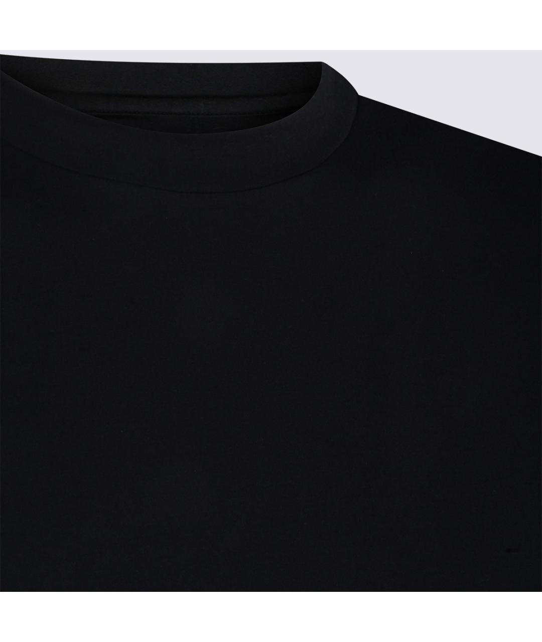 MAZZARELLI Темно-синяя хлопко-эластановая футболка, фото 4