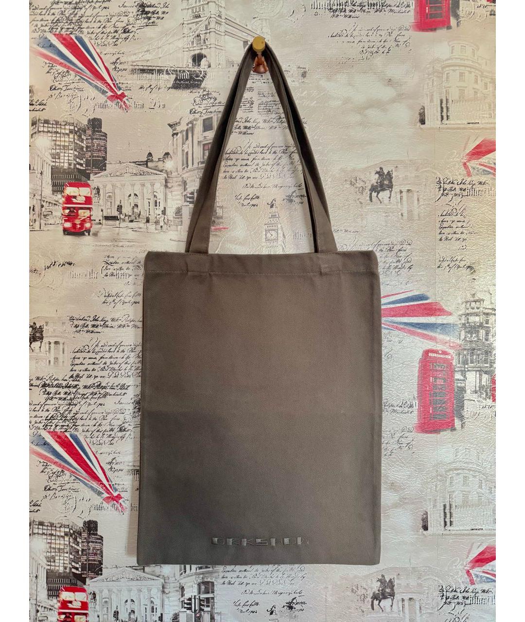 RICK OWENS DRKSHDW Коричневая хлопковая сумка тоут, фото 3