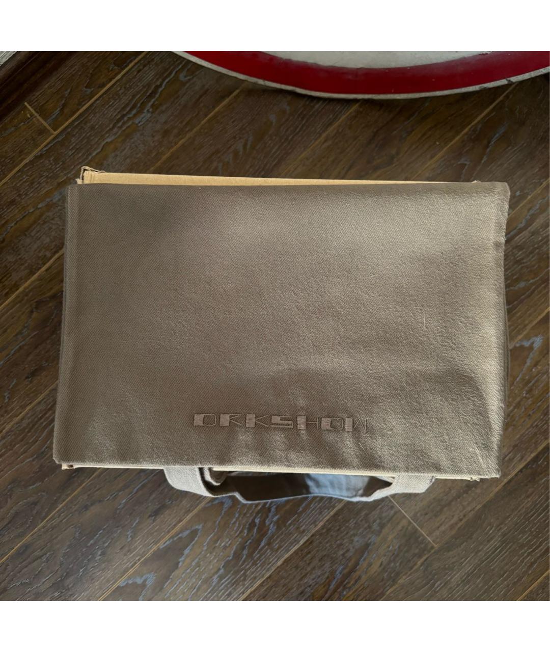 RICK OWENS DRKSHDW Коричневая хлопковая сумка тоут, фото 2