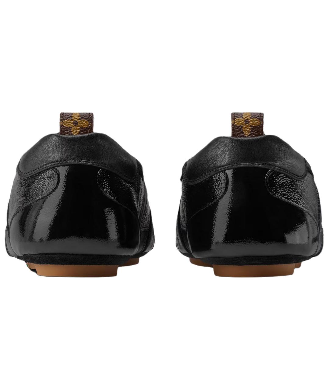 LOUIS VUITTON Черные кожаные кеды, фото 5