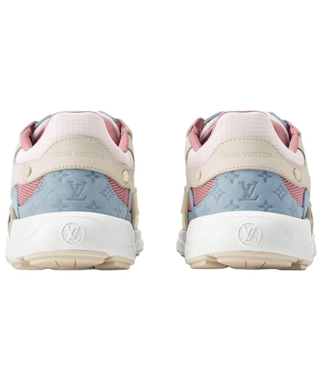 LOUIS VUITTON Хаки кожаные кроссовки, фото 5