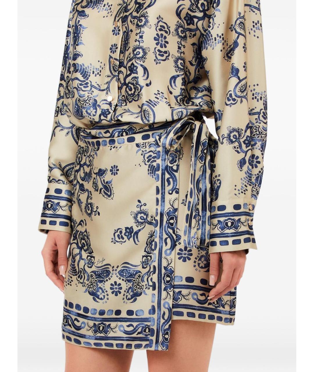 LIU JO Мульти полиэстеровое повседневное платье, фото 3