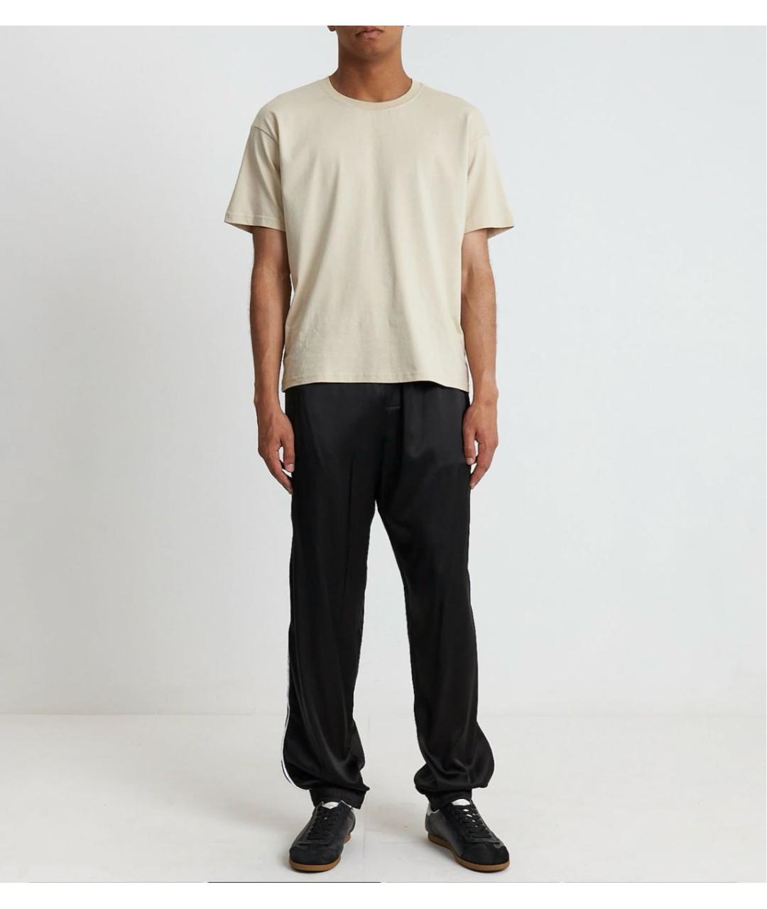 BALMAIN Черные шелковые повседневные брюки, фото 5