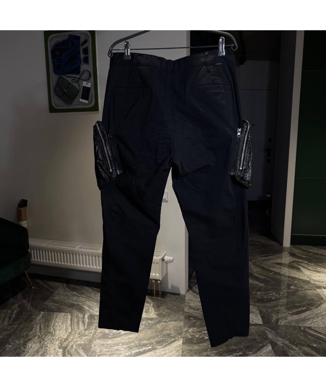 STONE ISLAND SHADOW PROJECT Черные хлопковые повседневные брюки, фото 2