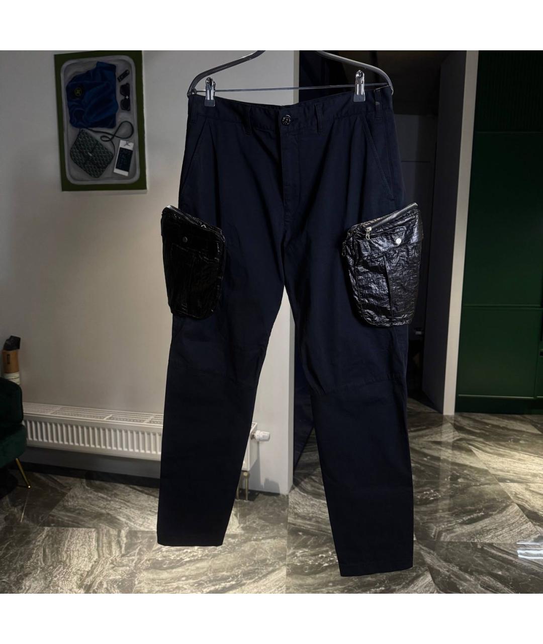 STONE ISLAND SHADOW PROJECT Черные хлопковые повседневные брюки, фото 5