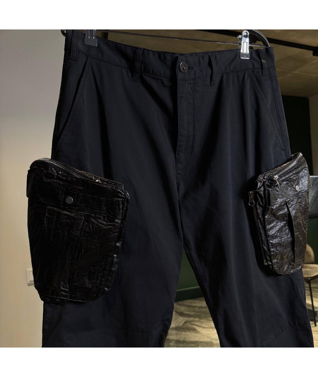 STONE ISLAND SHADOW PROJECT Черные хлопковые повседневные брюки, фото 3