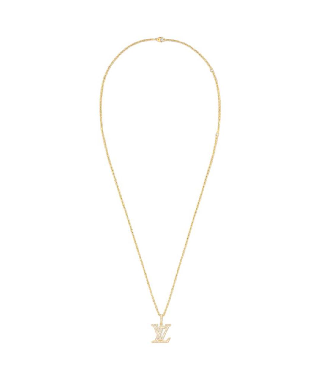 LOUIS VUITTON Золотая подвеска, фото 3