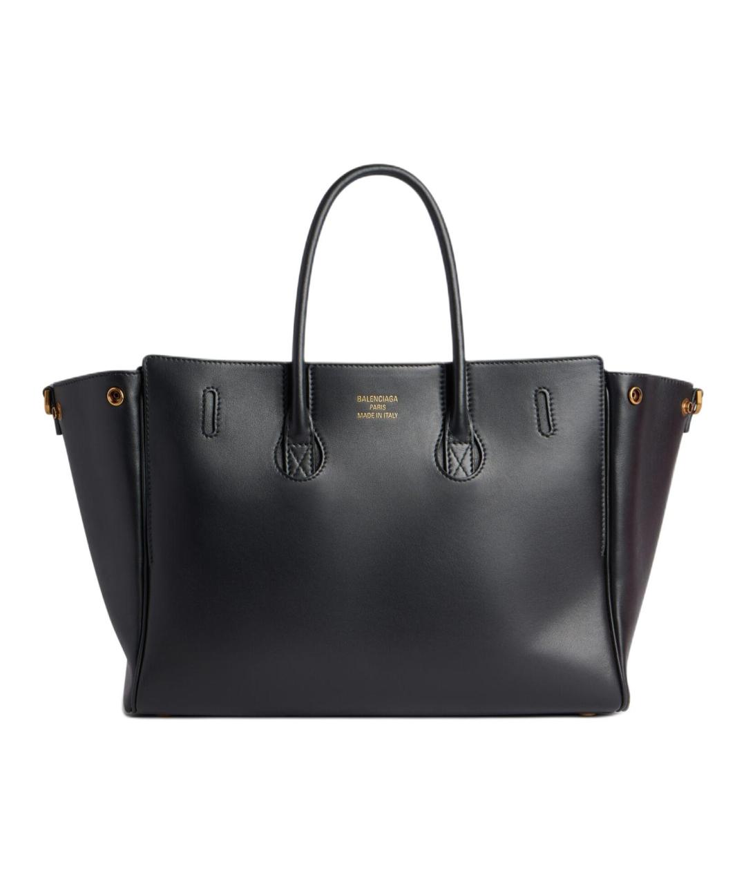 BALENCIAGA Черная кожаная сумка через плечо, фото 4