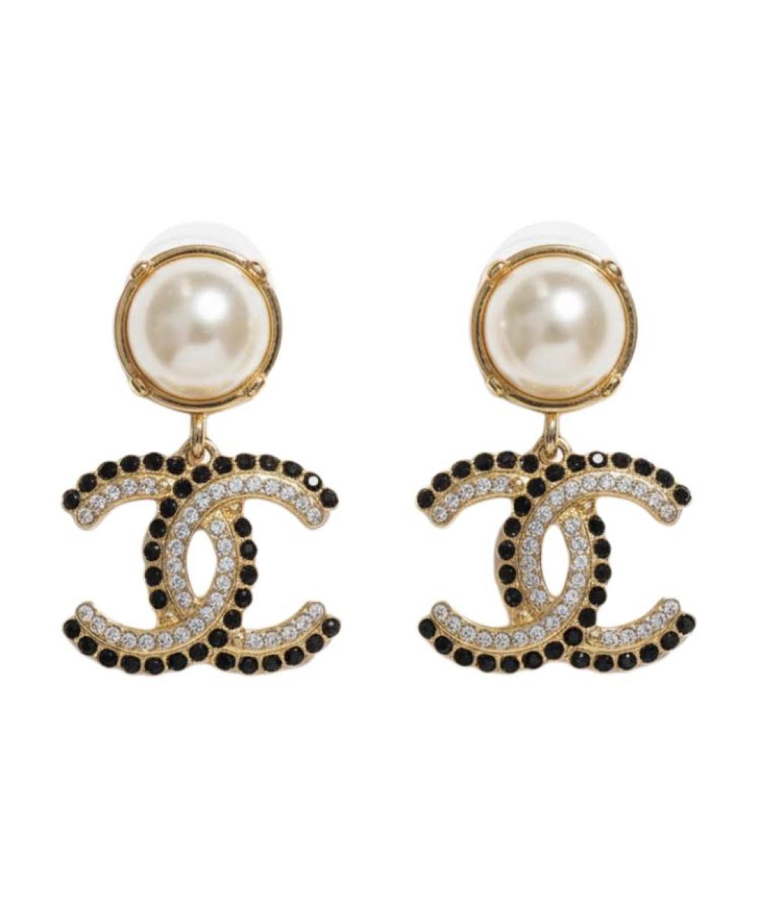 CHANEL Золотые серьги, фото 3