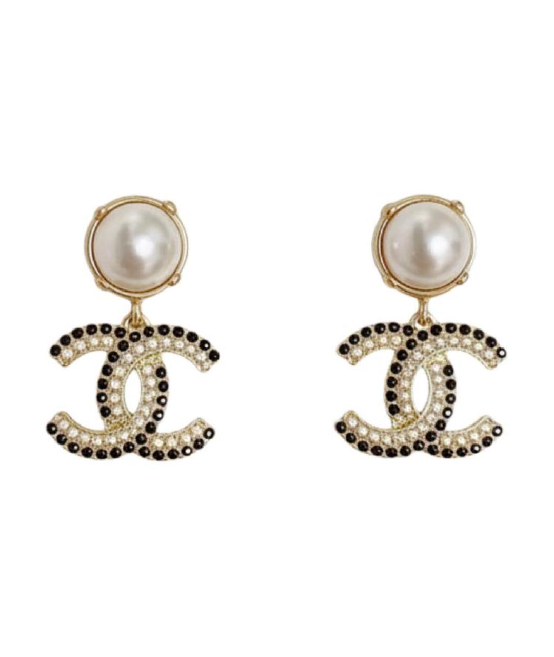 CHANEL Золотые серьги, фото 1