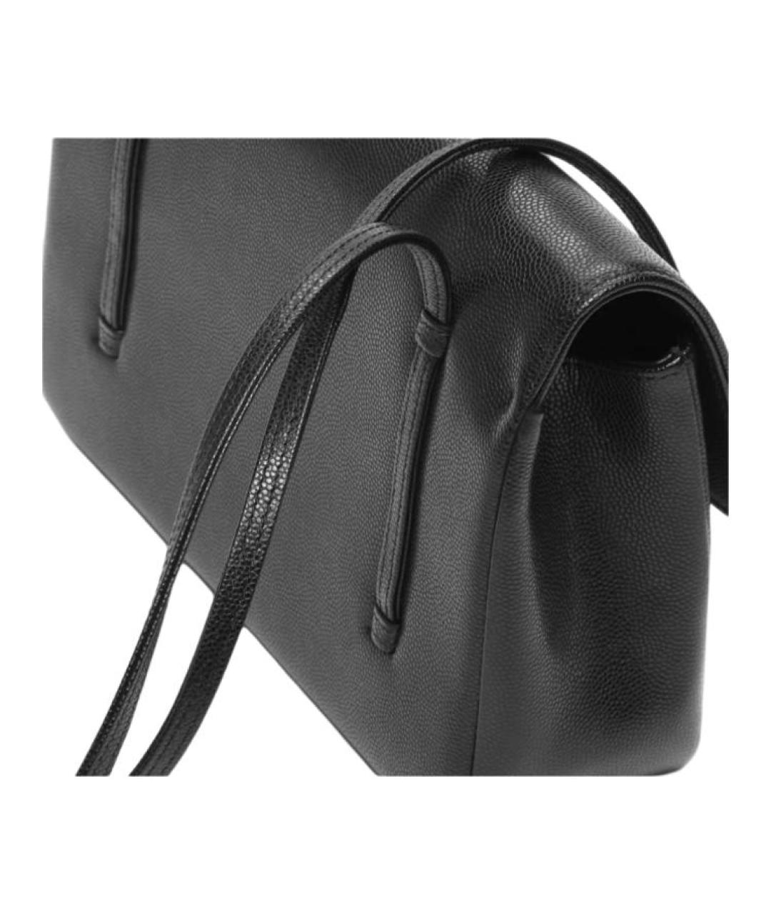 CHANEL Черная кожаная сумка через плечо, фото 5